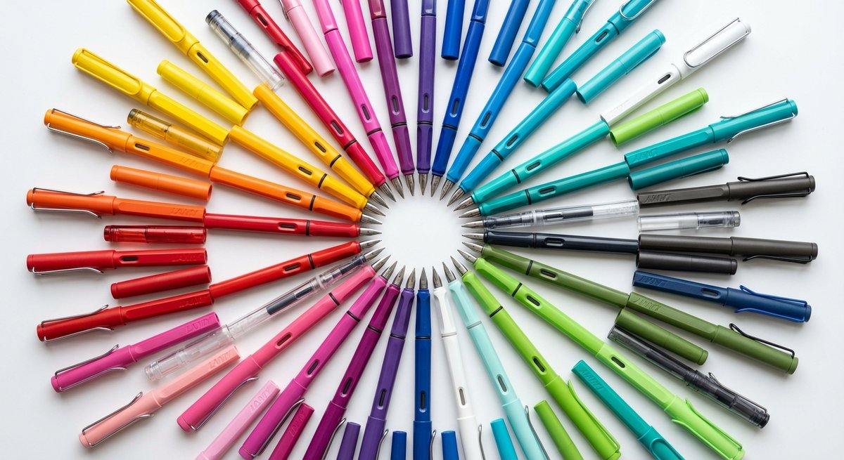 Collezione di penne Lamy colorate